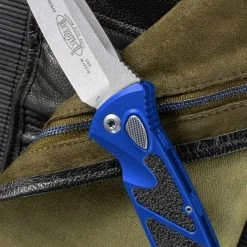 Microtech Socom Elite T/E Auto Knife Blue Handle (Stonewash Blade) 161A-10 BL All Knife Brands