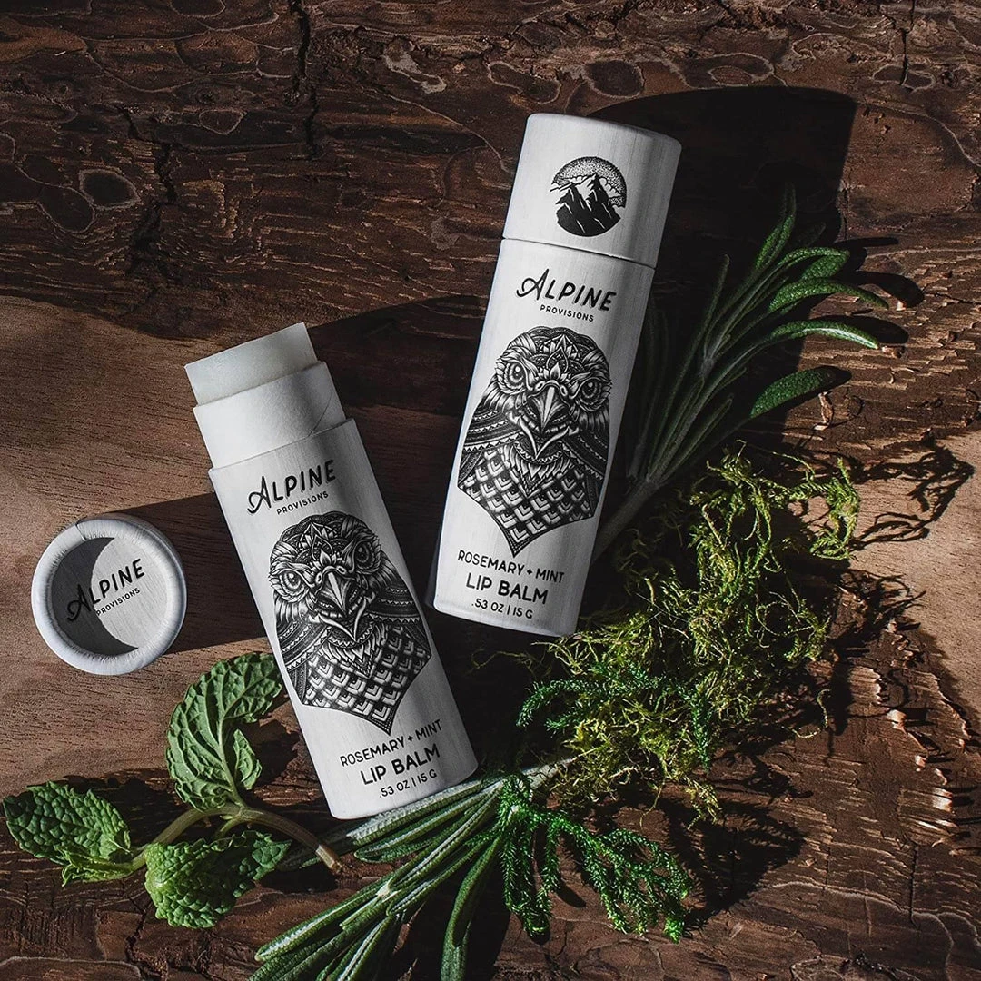 ALPINE PROVISIONS Soaps & Lotions Alpine Lip Balm - Rosemary + Mint 4 ALPINE PROVISIONS Soaps & Lotions Alpine Lip Balm - Rosemary + Mint