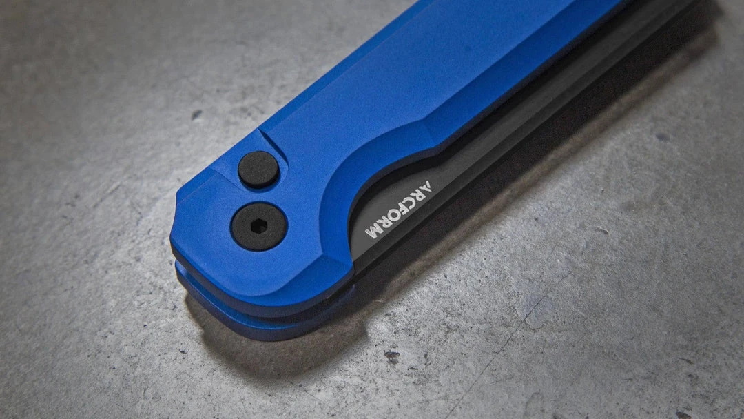 Arcform Blue ARC-071 Slimfoot Black Blade Auto Knife 3.1" 154CM (USA) 5 Arcform Blue ARC-071 Slimfoot Black Blade Auto Knife 3.1" 154CM (USA)