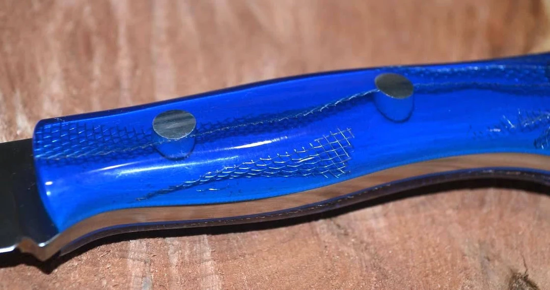 BARK RIVER KNIVES Bark River Aurora CPM 3V Knife Blue Cyclone Handles (USA) 4 BARK RIVER KNIVES Bark River Aurora CPM 3V Knife Blue Cyclone Handles (USA)