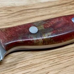 BARK RIVER KNIVES Bark River Mini-Aurora CPM 3V Knife Red & Natural #3 Elder Burl (USA)