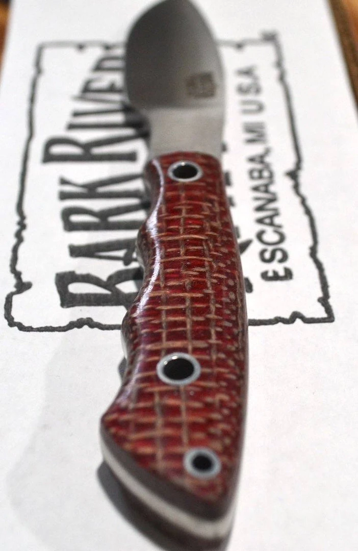 BARK RIVER KNIVES Bark River Mini Canadian CPM 3V Knife Micarta W/ White Liners (USA) 3 BARK RIVER KNIVES Bark River Mini Canadian CPM 3V Knife Micarta W/ White Liners (USA)