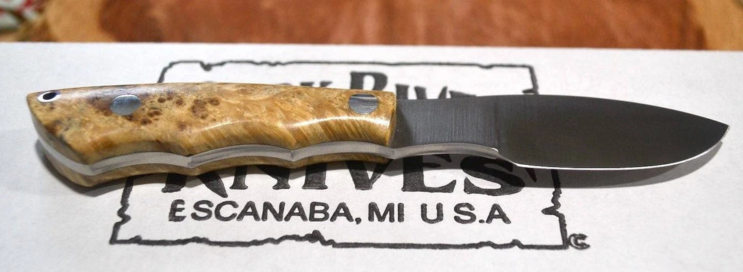 BARK RIVER KNIVES Bark River Mini Canadian CPM 3V Knife Natural Elder Burl #1 (USA) 1 BARK RIVER KNIVES Bark River Mini Canadian CPM 3V Knife Natural Elder Burl #1 (USA)