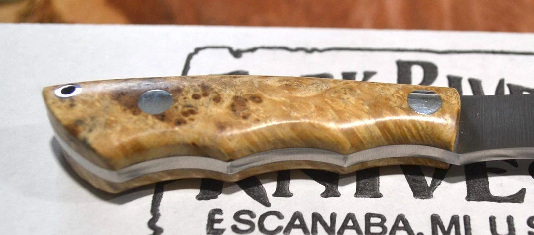 BARK RIVER KNIVES Bark River Mini Canadian CPM 3V Knife Natural Elder Burl #1 (USA) 2 BARK RIVER KNIVES Bark River Mini Canadian CPM 3V Knife Natural Elder Burl #1 (USA)