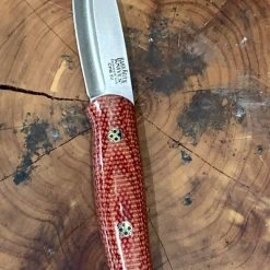 BARK RIVER KNIVES Bark River Ultralite Bushcrafter CPM 3V Firedog Micarta Black Liners Mosaic Pins