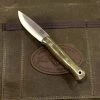 BARK RIVER KNIVES Bark River Ultralite Bushcrafter CPM 3V Green Micarta - Red Liners - Mosaic Pins