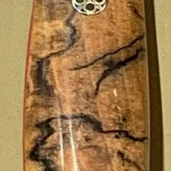 BARK RIVER KNIVES Bark River Ultralite Bushcrafter CPM 3V Spalted Maple Burl - Red Liners - Mosaic Pins