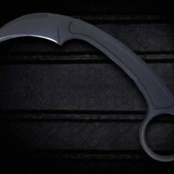 BASTINELLI CREATIONS All Knife Brands Bastinelli PiKa Fixed 1.65" Black Cerakote N690CO Hawkbill Blade 11 BASTINELLI CREATIONS All Knife Brands Bastinelli PiKa Fixed 1.65