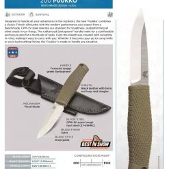Benchmade 200 Puukko Bushcraft Knife (USA) 5 Benchmade 200 Puukko Bushcraft Knife (USA)