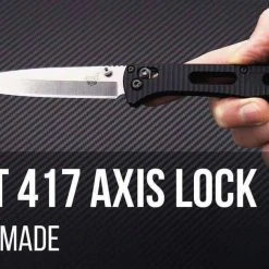 Benchmade Fact Knife Black Aluminum (3.95") 417 7 Benchmade Fact Knife Black Aluminum (3.95