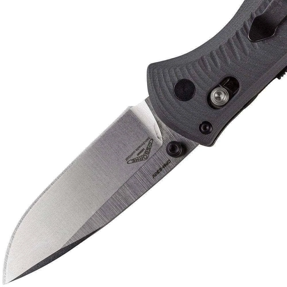 Benchmade Mini Barrage Knife Gray G-10 585-2 5 Benchmade Mini Barrage Knife Gray G-10 585-2