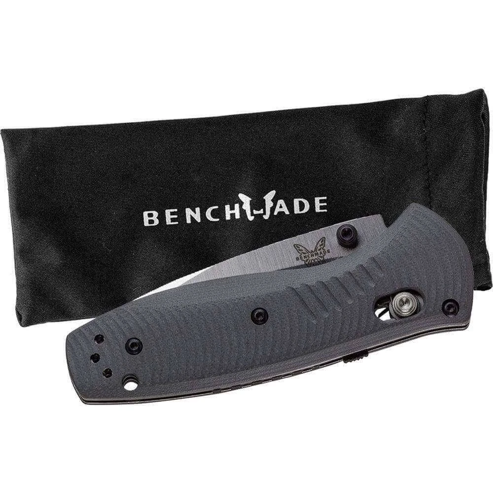 Benchmade Mini Barrage Knife Gray G-10 585-2 7 Benchmade Mini Barrage Knife Gray G-10 585-2