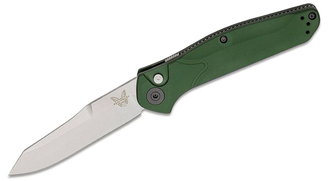 Benchmade Osborne 9400 Auto Knife Green Aluminum (3.4" Satin) 1 Benchmade Osborne 9400 Auto Knife Green Aluminum (3.4" Satin)