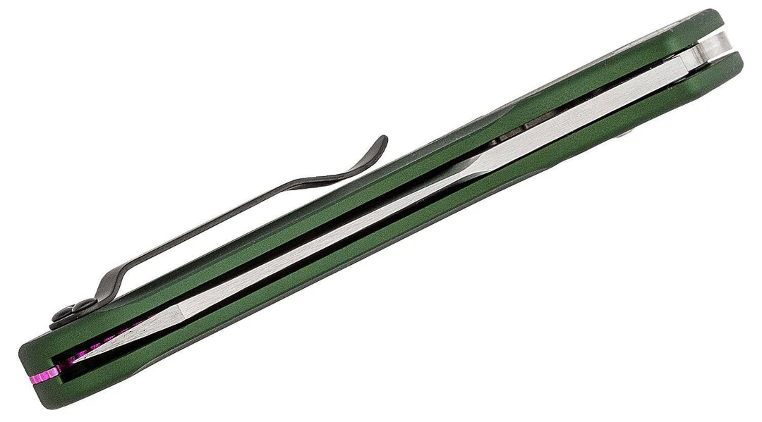 Benchmade Osborne 9400 Auto Knife Green Aluminum (3.4" Satin) 5 Benchmade Osborne 9400 Auto Knife Green Aluminum (3.4" Satin)