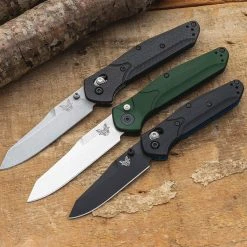 Benchmade Osborne 9400 Auto Knife Green Aluminum (3.4" Satin) 13 Benchmade Osborne 9400 Auto Knife Green Aluminum (3.4