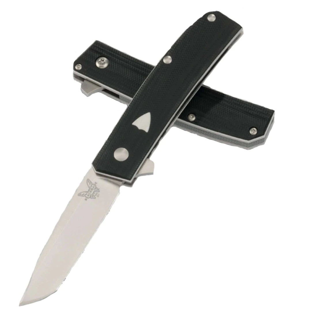 Benchmade Tengu Flipper Knife Black G-10 (2.77" Satin) 601 1 Benchmade Tengu Flipper Knife Black G-10 (2.77" Satin) 601