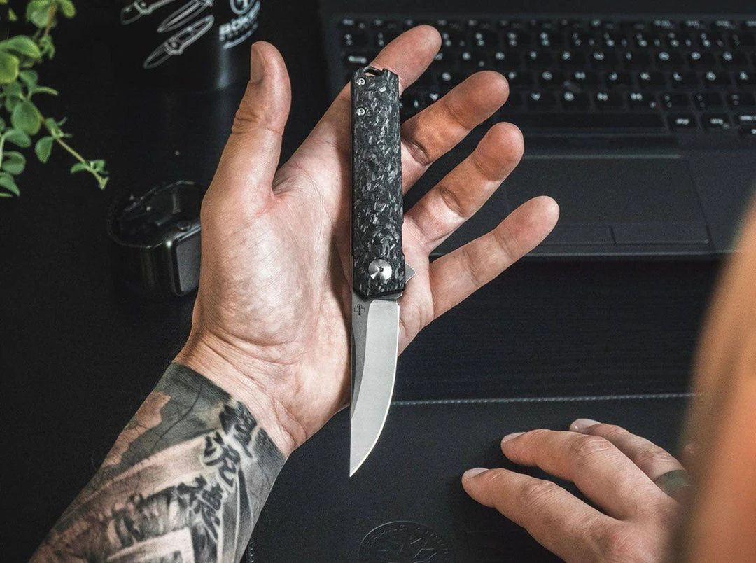 Boker 01BO231 Lucas Burnley Kwaiken Compact Auto Knife (USA) D2 Marble Carbon 5 Boker 01BO231 Lucas Burnley Kwaiken Compact Auto Knife (USA) D2 Marble Carbon