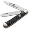 Boker 110733 Trapper Pocket Knife 4.25" Black Jigged Bone
