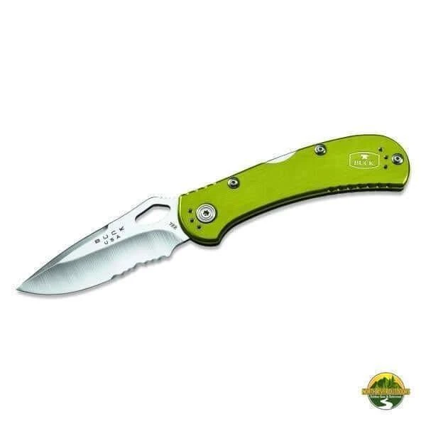 Buck Knives SpitFire Serrated (Green) 1 Buck Knives SpitFire Serrated (Green)