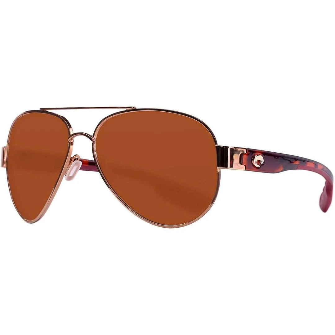 Costa South Point Shiny Blush Gold W/ Copper Sunglasses 580G 4 Costa South Point Shiny Blush Gold W/ Copper Sunglasses 580G