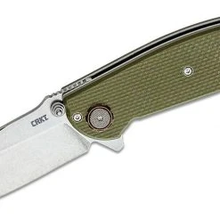CRKT 2471 Butte Deadbolt Lock Assisted Flipper Knife 3.36" D2 Stonewashed G10 CRKT Knives