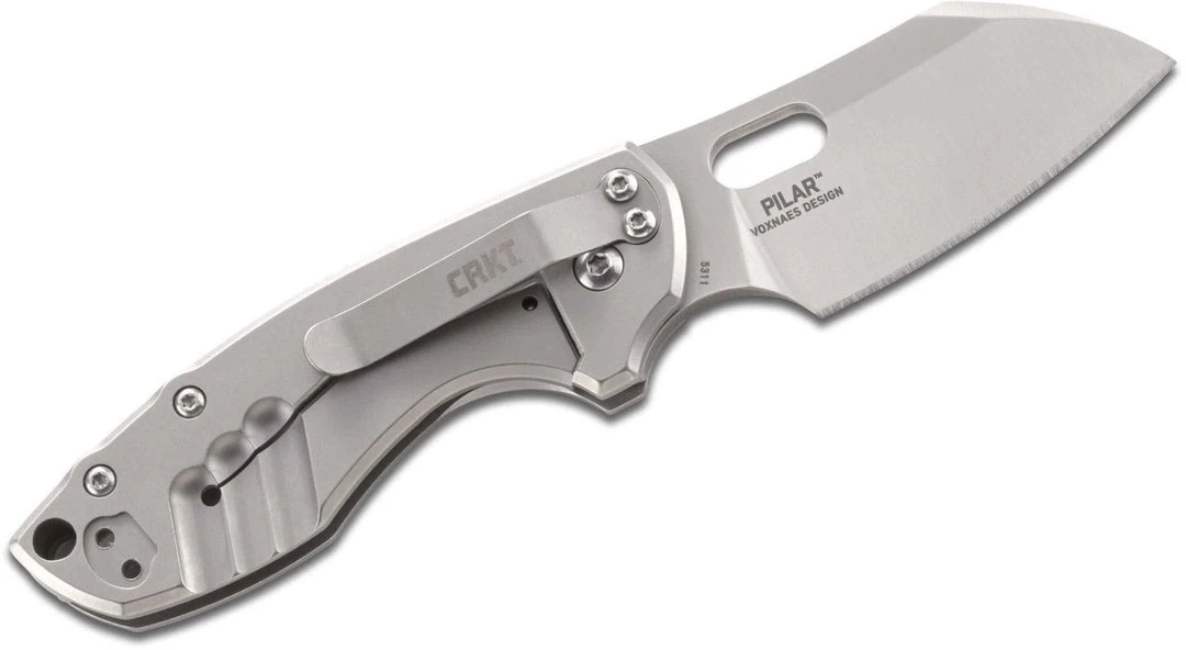 CRKT Knives CRKT Jesper Voxnaes Pilar Folding Knife 2.402" Satin Plain Blade 2 CRKT Knives CRKT Jesper Voxnaes Pilar Folding Knife 2.402" Satin Plain Blade