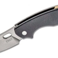 CRKT Pilar III Folding Knife 2.967" D2 Stonewashed Plain Blade, Black G10 CRKT Knives