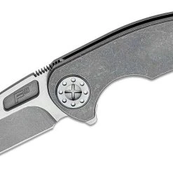 CURTISS CUSTOM KNIVES Curtiss F3 Medium Flipper Knife 3.25" CTS-XHP Slicer Blade, Standard Titanium Handles - F3 Medium SL/FL