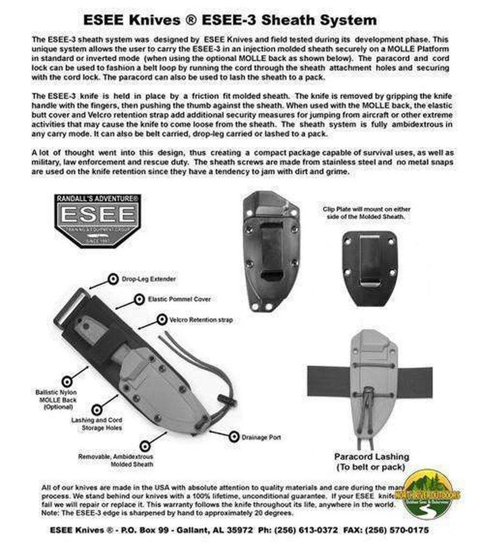ESEE 3 Knives All Knife Brands 2 ESEE 3 Knives All Knife Brands