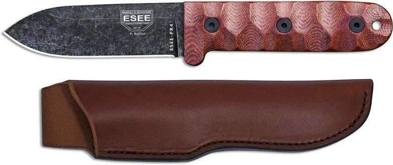 ESEE Camp-Lore PR4 ESEE-PR4-BO Fixed Knife 4.19" 1095 All Knife Brands 4 ESEE Camp-Lore PR4 ESEE-PR4-BO Fixed Knife 4.19" 1095 All Knife Brands