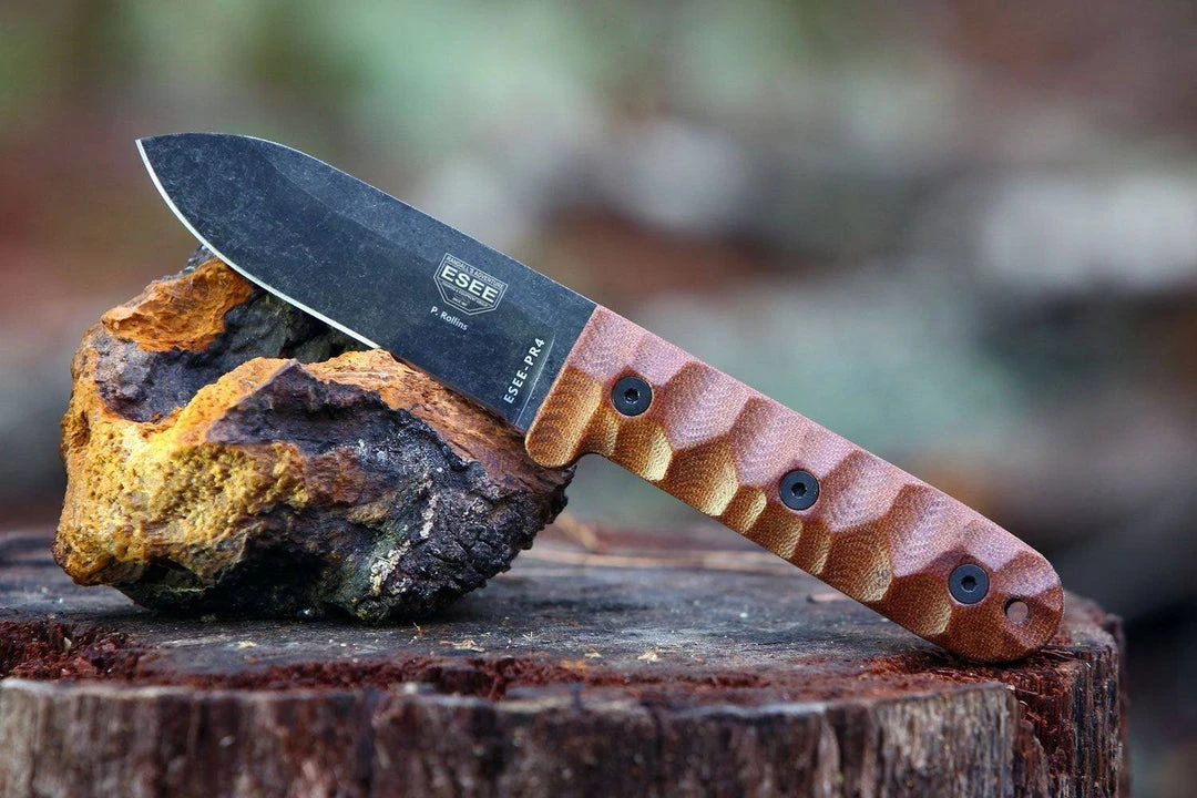 ESEE Camp-Lore PR4 ESEE-PR4-BO Fixed Knife 4.19" 1095 All Knife Brands 6 ESEE Camp-Lore PR4 ESEE-PR4-BO Fixed Knife 4.19" 1095 All Knife Brands