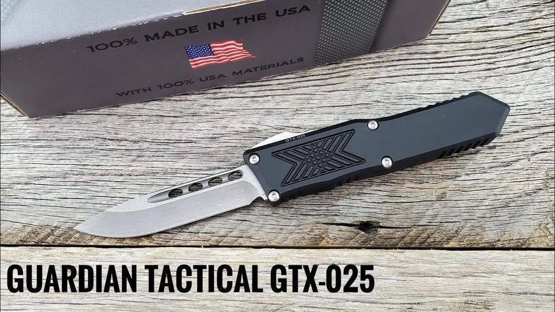 Guardian Tactical GTX-025 OTF Auto Knife (2.5" Stonewash) 12-3511 4 Guardian Tactical GTX-025 OTF Auto Knife (2.5" Stonewash) 12-3511