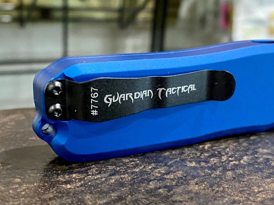 Guardian Tactical Recon-035 94131 D/E Auto Blue Black Tactical Knife (3.25") 4 Guardian Tactical Recon-035 94131 D/E Auto Blue Black Tactical Knife (3.25")