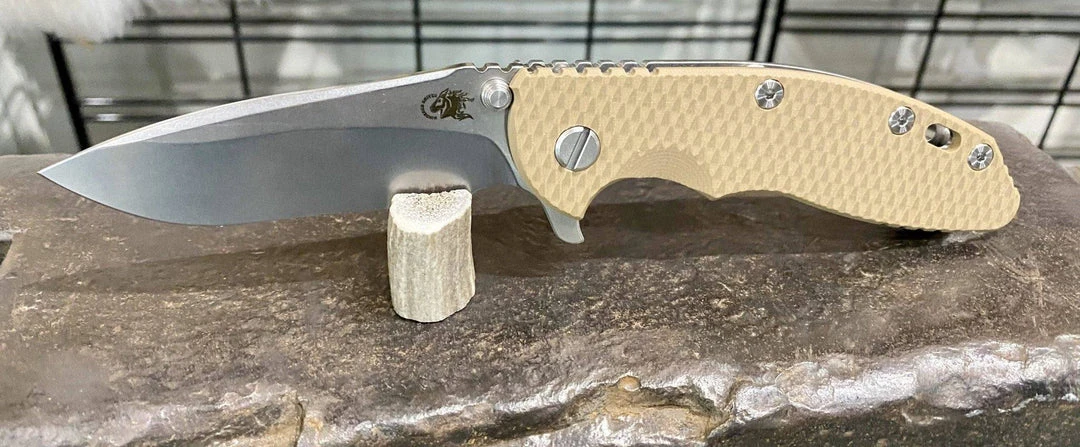 RICK HINDERER All Knife Brands Hinderer XM-18 3.5″ Recurve Stonewash FDE G10 6 RICK HINDERER All Knife Brands Hinderer XM-18 3.5″ Recurve Stonewash FDE G10