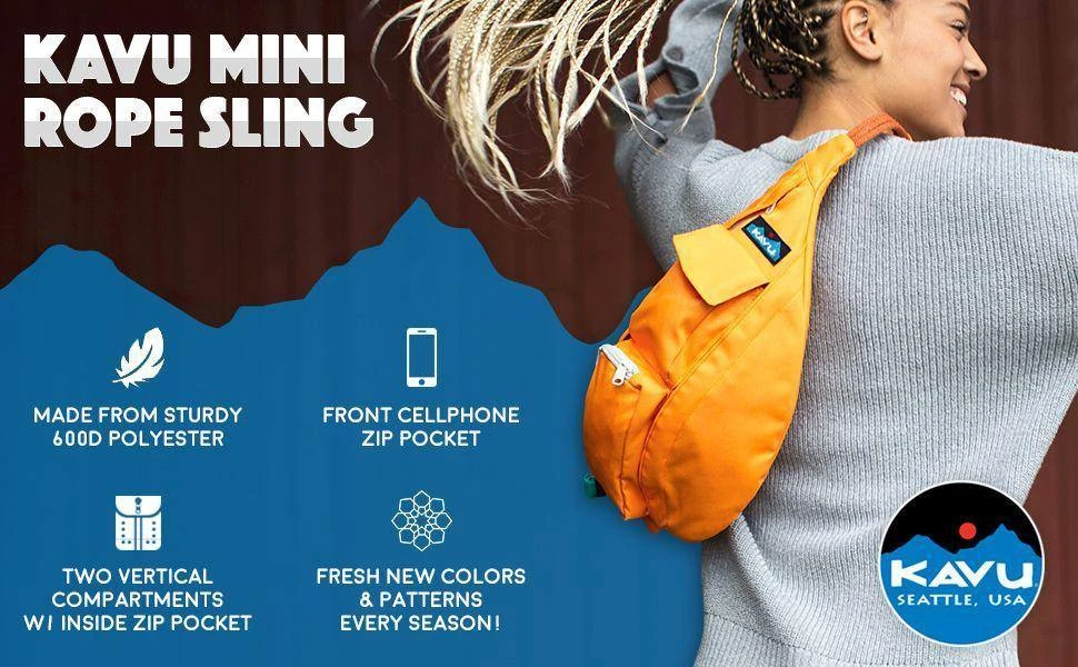 KAVU Mini Rope Bag (Cotton Sling) Kavu Gear 3 KAVU Mini Rope Bag (Cotton Sling) Kavu Gear