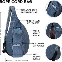 Kavu Gear KAVU Rope Cord Bag Sling Crossbody Corduroy Backpack