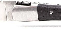 LAGUIOLE HONORE DURAND Laguiole Durand Handmade Folding 10cm Carbon Fiber Knife 12C27 (France)
