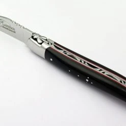 LAGUIOLE HONORE DURAND Laguiole Durand Handmade Folding 3.875" Ebony Wood Knife 14C28 (France) 3 LAGUIOLE HONORE DURAND Laguiole Durand Handmade Folding 3.875