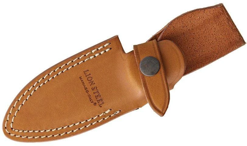 LionSteel Knives LionSteel M4 ST Bushcraft Fixed 3.74" Satin M390 Blade, Santos Wood 2 LionSteel Knives LionSteel M4 ST Bushcraft Fixed 3.74" Satin M390 Blade, Santos Wood