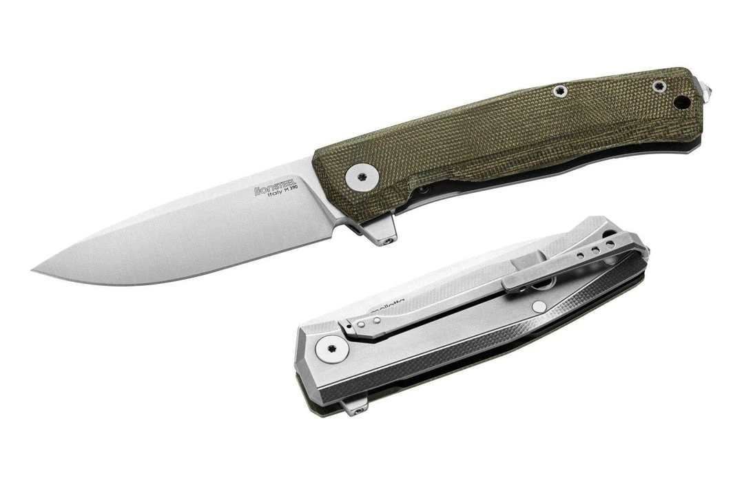 LionSteel MT01 CVG Myto Knife 3.27" M390, Green Micarta LionSteel Knives 1 LionSteel MT01 CVG Myto Knife 3.27" M390, Green Micarta LionSteel Knives