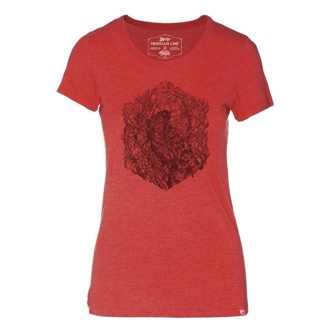 Meridian Line Clothing Meridian Line Raven Crest Women's T-Shirt 1 Meridian Line Clothing Meridian Line Raven Crest Women's T-Shirt