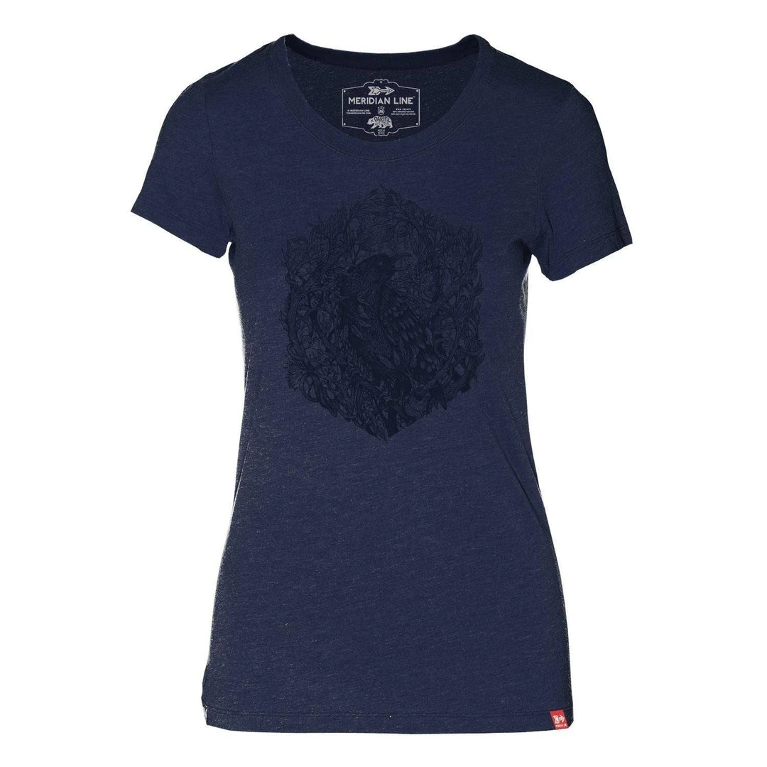 Meridian Line Clothing Meridian Line Raven Crest Women's T-Shirt 2 Meridian Line Clothing Meridian Line Raven Crest Women's T-Shirt