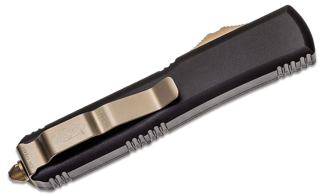 All Knife Brands Microtech 121-13 Ultratech Auto OTF Knife 3.46" Bronze, Black Handles 4 All Knife Brands Microtech 121-13 Ultratech Auto OTF Knife 3.46" Bronze, Black Handles