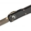 All Knife Brands Microtech 121-13AP Ultratech Auto OTF Knife 3.46" Bronze Apocalyptic, Black Handles