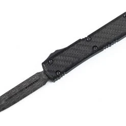 Microtech 122-16CFS Ultratech Signature Auto OTF 3.46" Damascus D/E Carbon Fiber