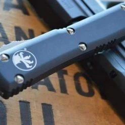 All Knife Brands Microtech 122-4 Ultratech Auto OTF Knife 3.46" Satin Double Edge Knife, Aluminum Handles 11 All Knife Brands Microtech 122-4 Ultratech Auto OTF Knife 3.46