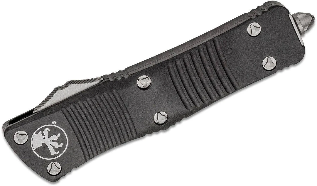 All Knife Brands Microtech 138-12 Troodon D/E F/S - Black Handle - Full Serrations - Stonewash Blade 2 All Knife Brands Microtech 138-12 Troodon D/E F/S - Black Handle - Full Serrations - Stonewash Blade