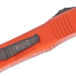 All Knife Brands Microtech 142-1OR Combat Troodon Auto OTF 3.75" Black D/E Orange Handles 5 All Knife Brands Microtech 142-1OR Combat Troodon Auto OTF 3.75