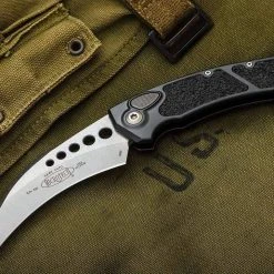 Microtech 166-10 Hawk Auto Folding Knife 3.95" Stonewashed 8 Microtech 166-10 Hawk Auto Folding Knife 3.95