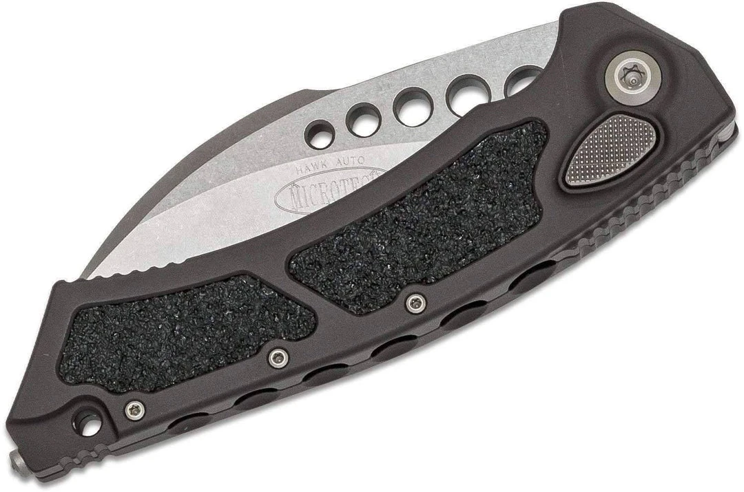 Microtech 166-10 Hawk Auto Folding Knife 3.95" Stonewashed 6 Microtech 166-10 Hawk Auto Folding Knife 3.95" Stonewashed
